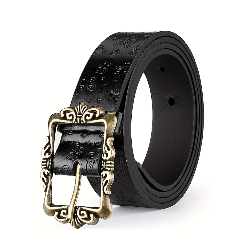 TEMU 1pc Retro Belt Women's -match Ins Student Korean Style Waistband Women With Skirt Jeans Casual Pattern