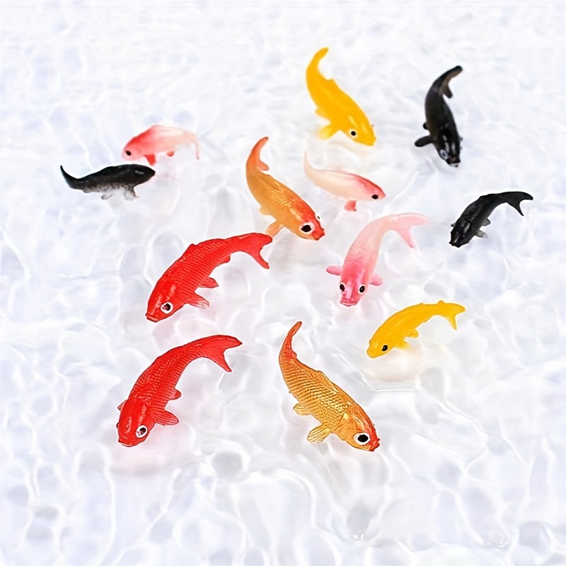 Small Covered Fish Tank Landscaping Plastic Small Goldfish - Temu