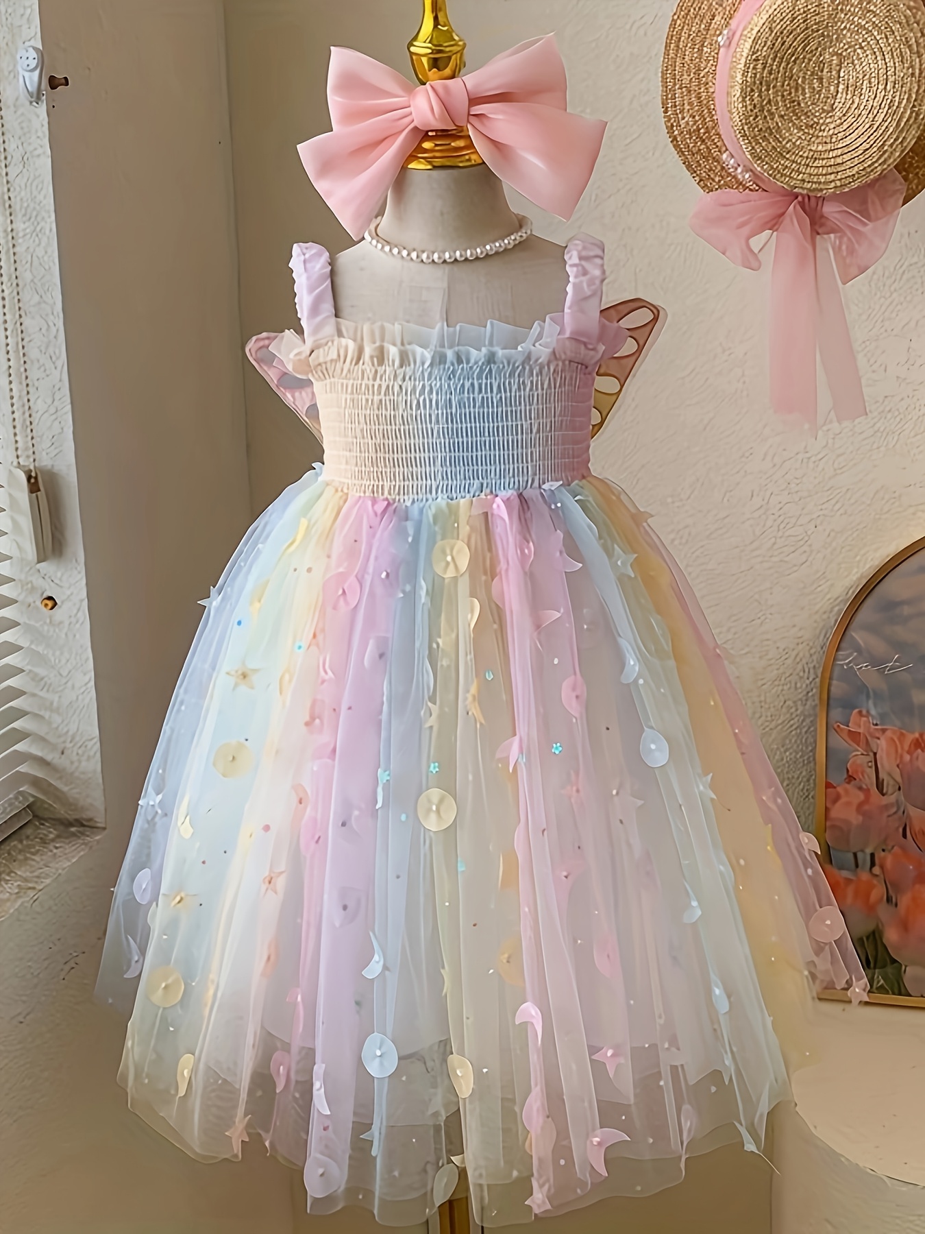 green emerald velvet dress Rainbow Dreamtopia Sequin Dress – Fairy Tong main image 1