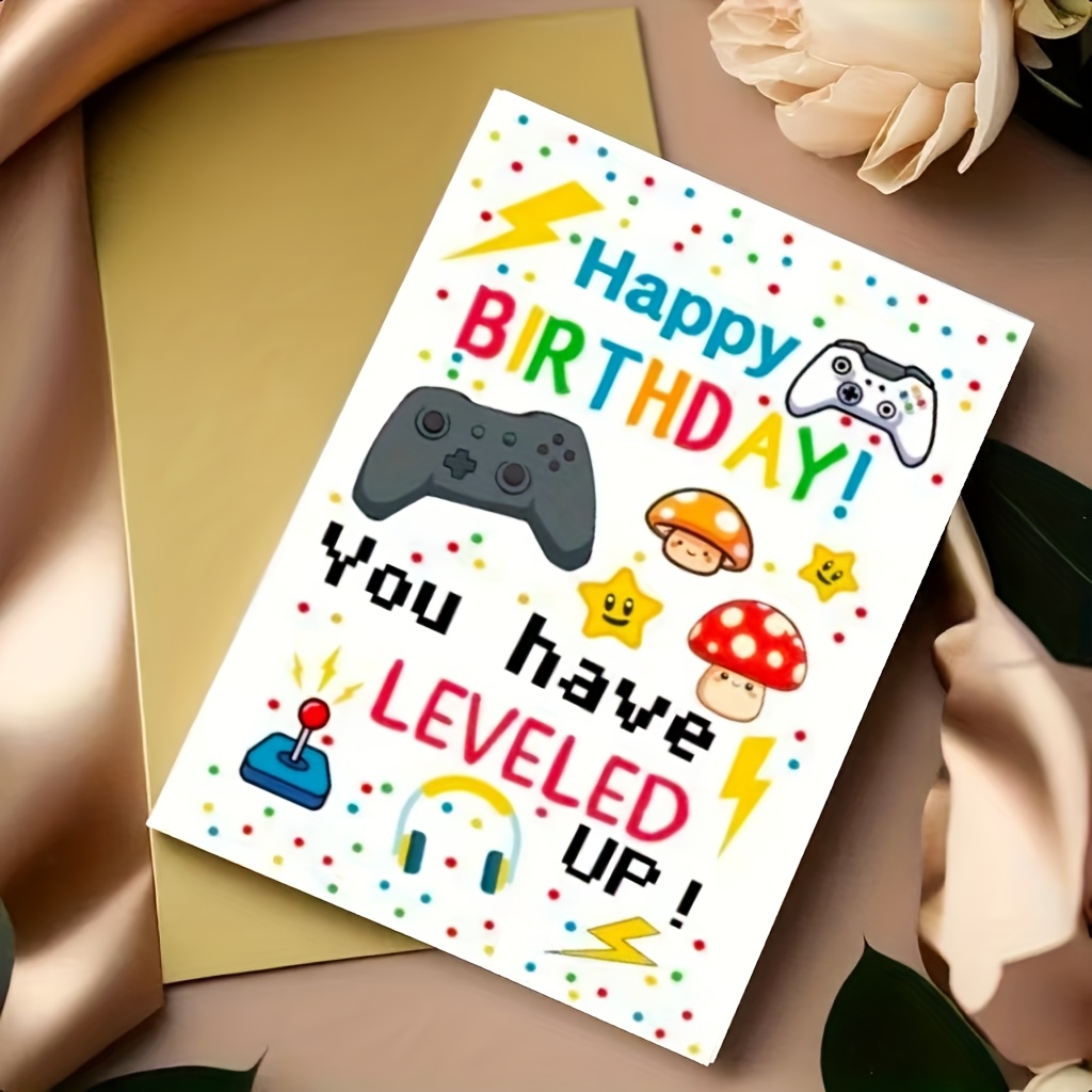 A Festive Video Game Birthday Card: Happy Birthday To The Gamer