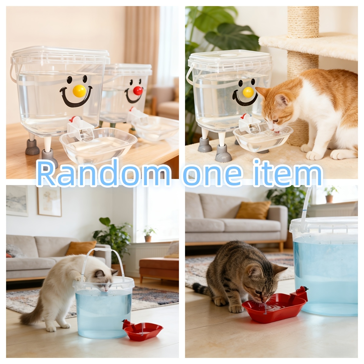 Automatic Pet Water Dispenser with a 3-Liter Capacity, No Batteries Or Power Required, Easy to Clean And Moisture-Resistant, Suitable for Indoor And Outdoor Use, Inspired by Dopamine Design, The Perfect Choice for Pet Lovers