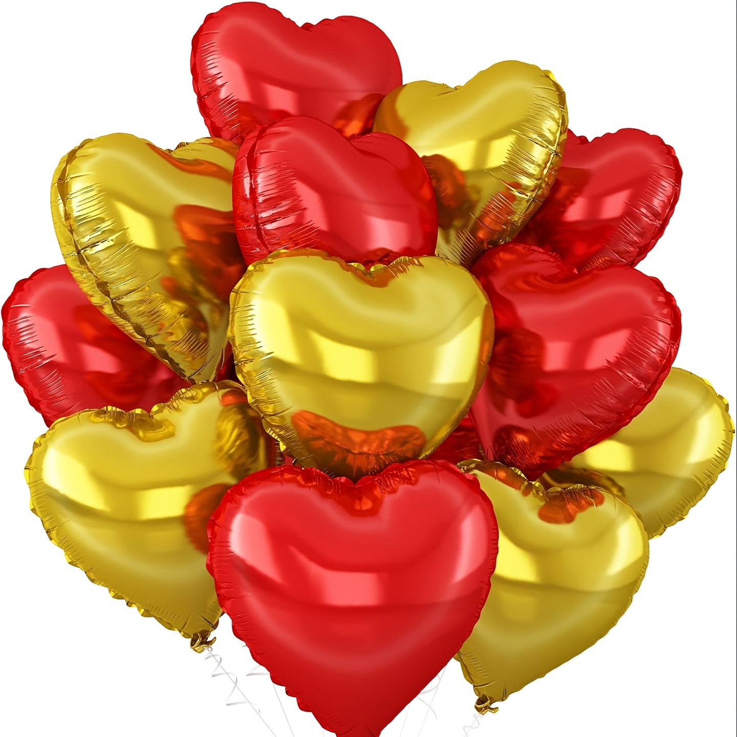 

20pcs 10inch Heart Foil Balloons Set For Birthday Anniversary Bridal Shower Valentine Day New Year Party Decorations