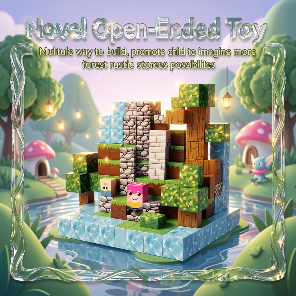 100pcs 3D Stacking Blocks DIY Kit for Creative Play