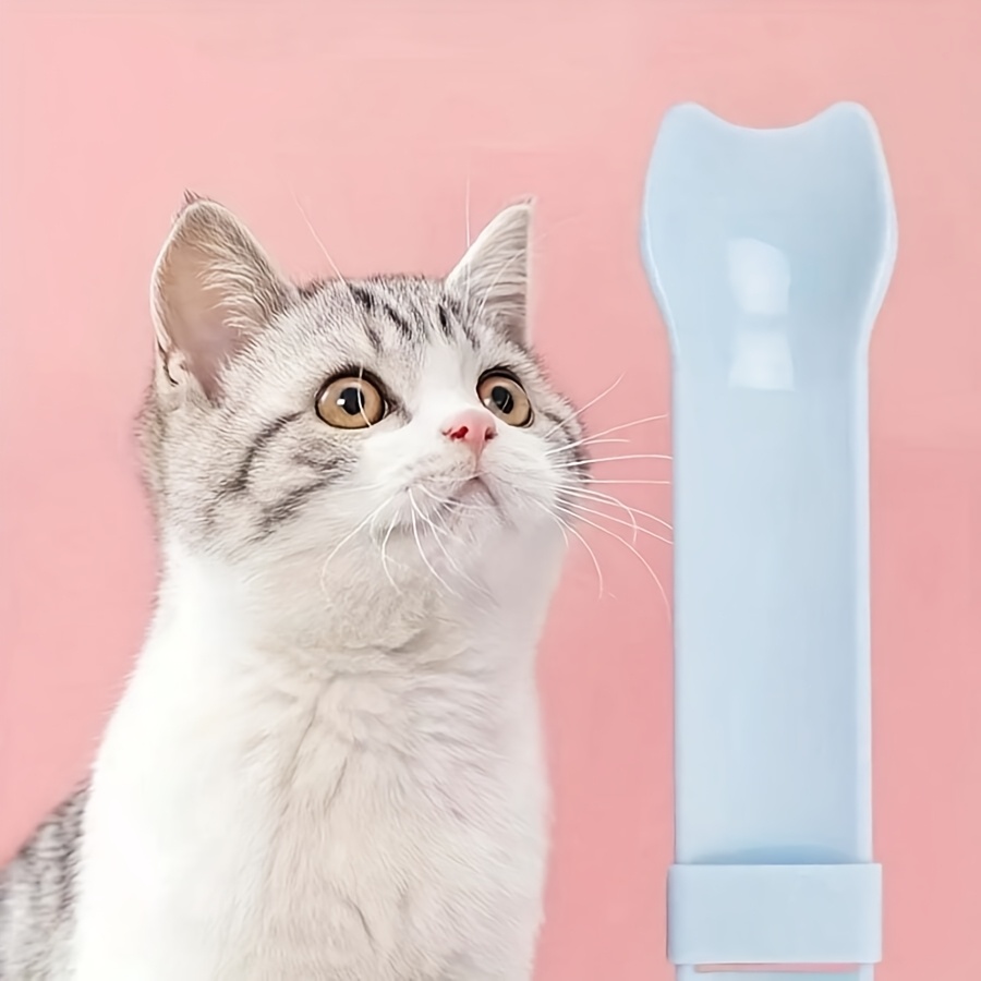 TEMU 1/2pcs Cat Strip Squeeze Spoon, Cat Strip Feeder, Cat Strip Feeder For Licking Wet Cat Treats, Pet Feeding Tool