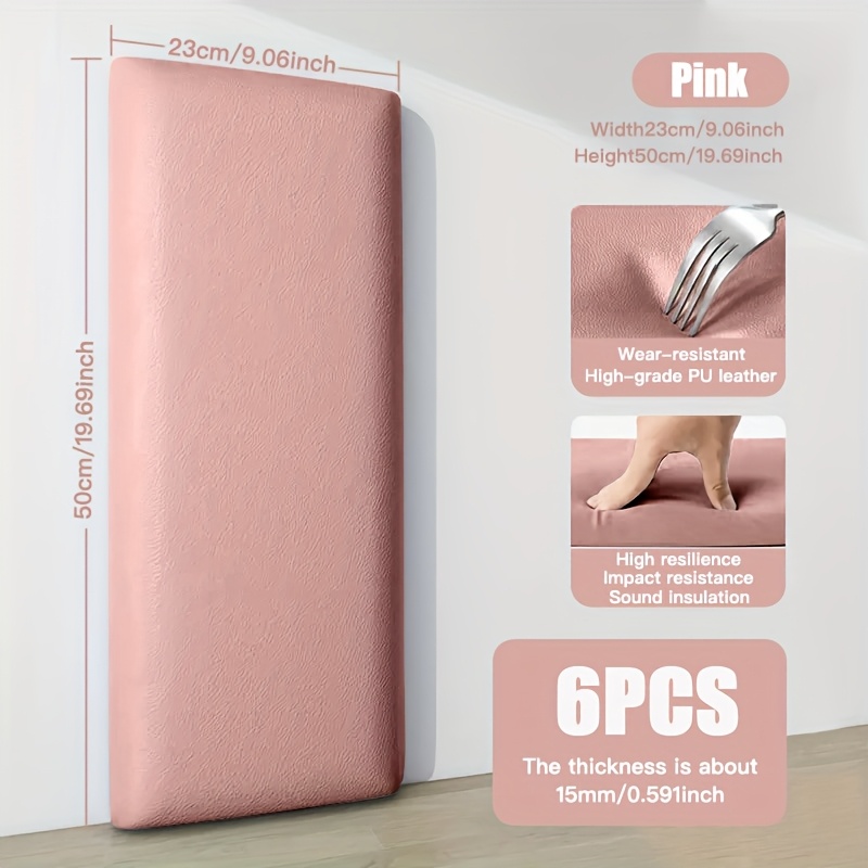 6 10  vinyl wall panels thickened 3d headboard tatami edge wallpaper 19 7 x9 peel   to install suitable for bedroom living room anti collision soft cushion wall pads headboard protector
