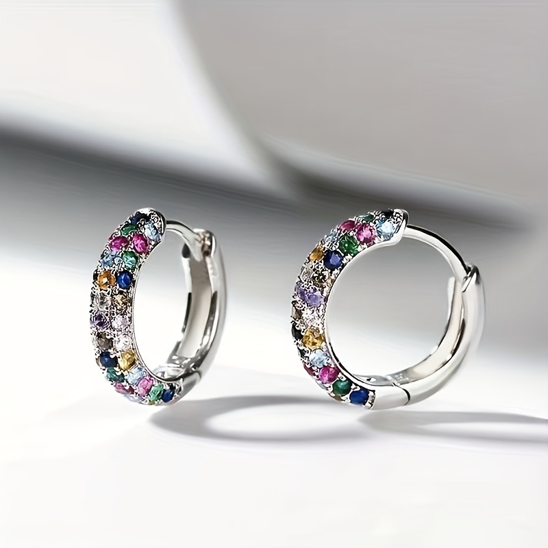 TEMU A Stylish And Creative Pair Of Bohemian-style Sparkling Earrings, Perfect For Women's Casual Outfits