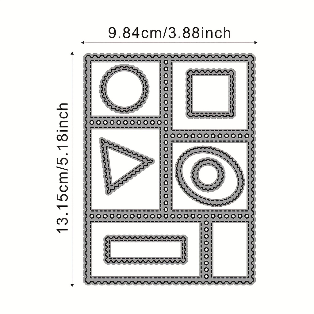 TEMU 1pc Metal Die-cutting Mold Featuring A , Ideal For Cards, Photo Album Decorations, And Embossing Templates. Handmade Photo Album Materials And