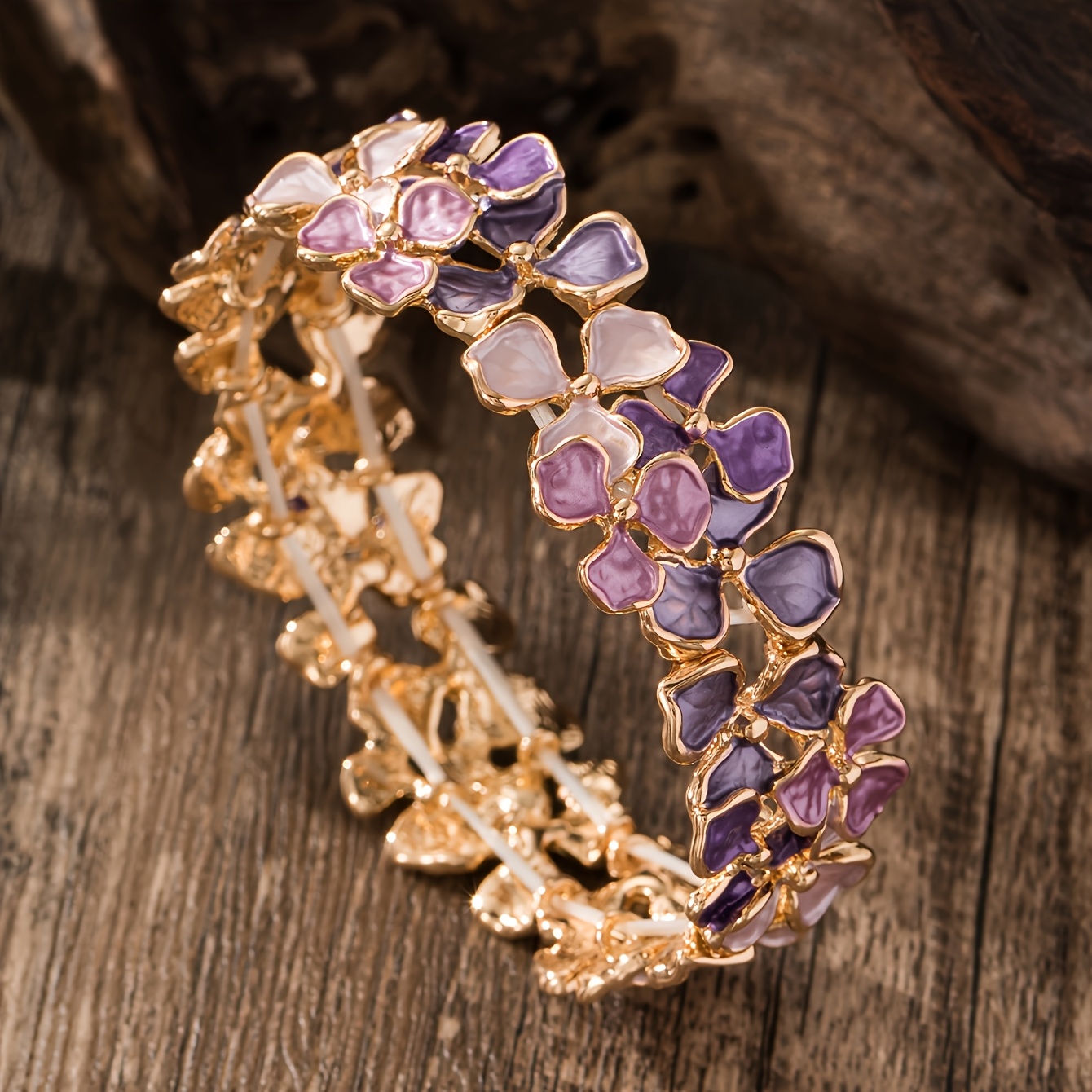 TEMU Bracelet Coco en Émail à Fait Main pour Femme, Nouveau Design, Bijou Boho en Alliage de pour Port , Cadeaux de Noël, Nouvel An, Anniversaire,