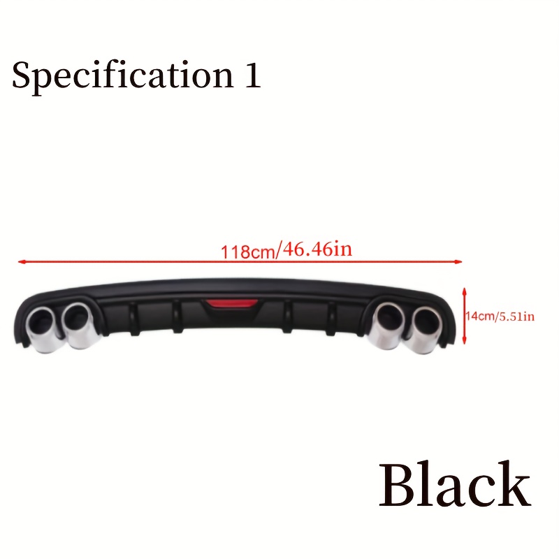 universal rear lip bumper protection cover for   and   cars aftermarket modification accessory