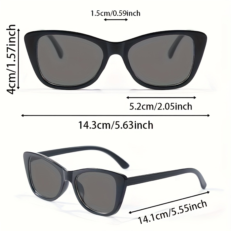 1pc womens retro cat eye frame fashion glasses uv400 - Temu  display picture 1
