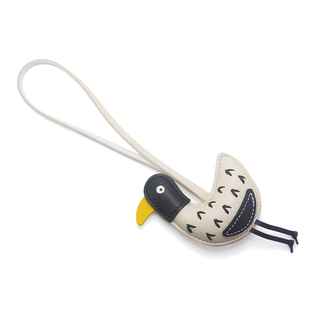 TEMU Pu Cartoon Duck Pendant, Cute Stitched Keychain, Minimalist Hanging Ornament, Car Keychain, Niche Accessory Gift Christmas Women Keychain