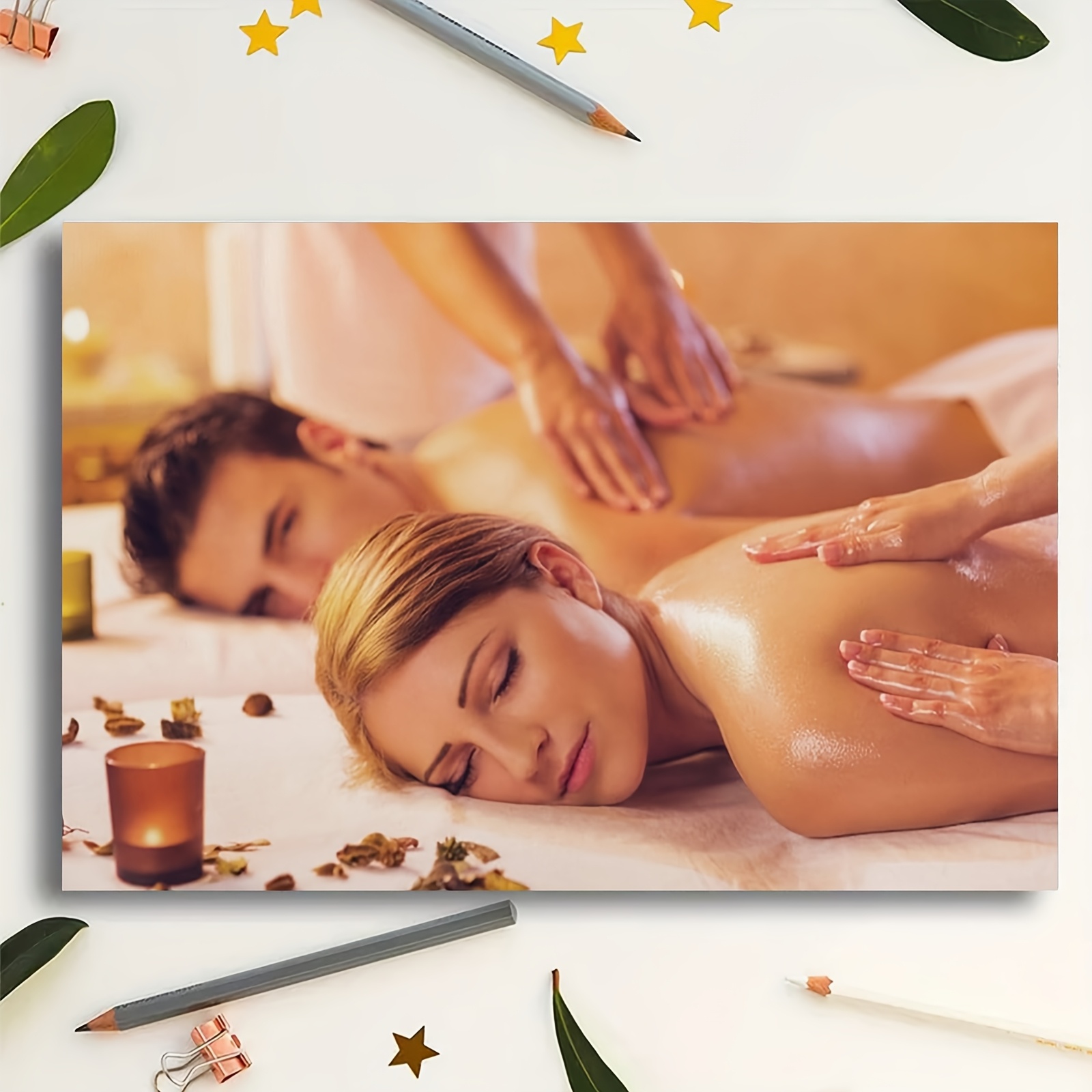 conjunto spa masaje corporal póster decoración Temu Colombia