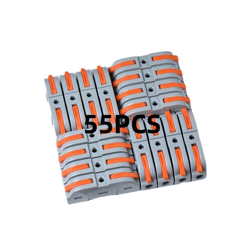 TEMU 25/55/65 Quick Connect Terminals, 1-in-1-out, Compact Connector Lever Connector Nut, Electrical Connector For Any Circuit Online Splicing Wire