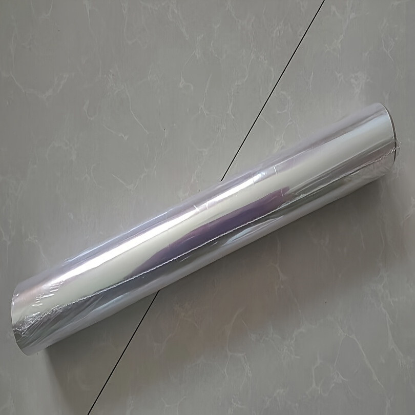 Image of 1 Roll 15.7in X 50ft Iridescent Cellophane Wrap For Easter Gift Baskets Birthday Wrapping Paper Holographic Cellophane Wrap Roll For For Baskets, Treats, Diy Crafts, Christmas Gifts