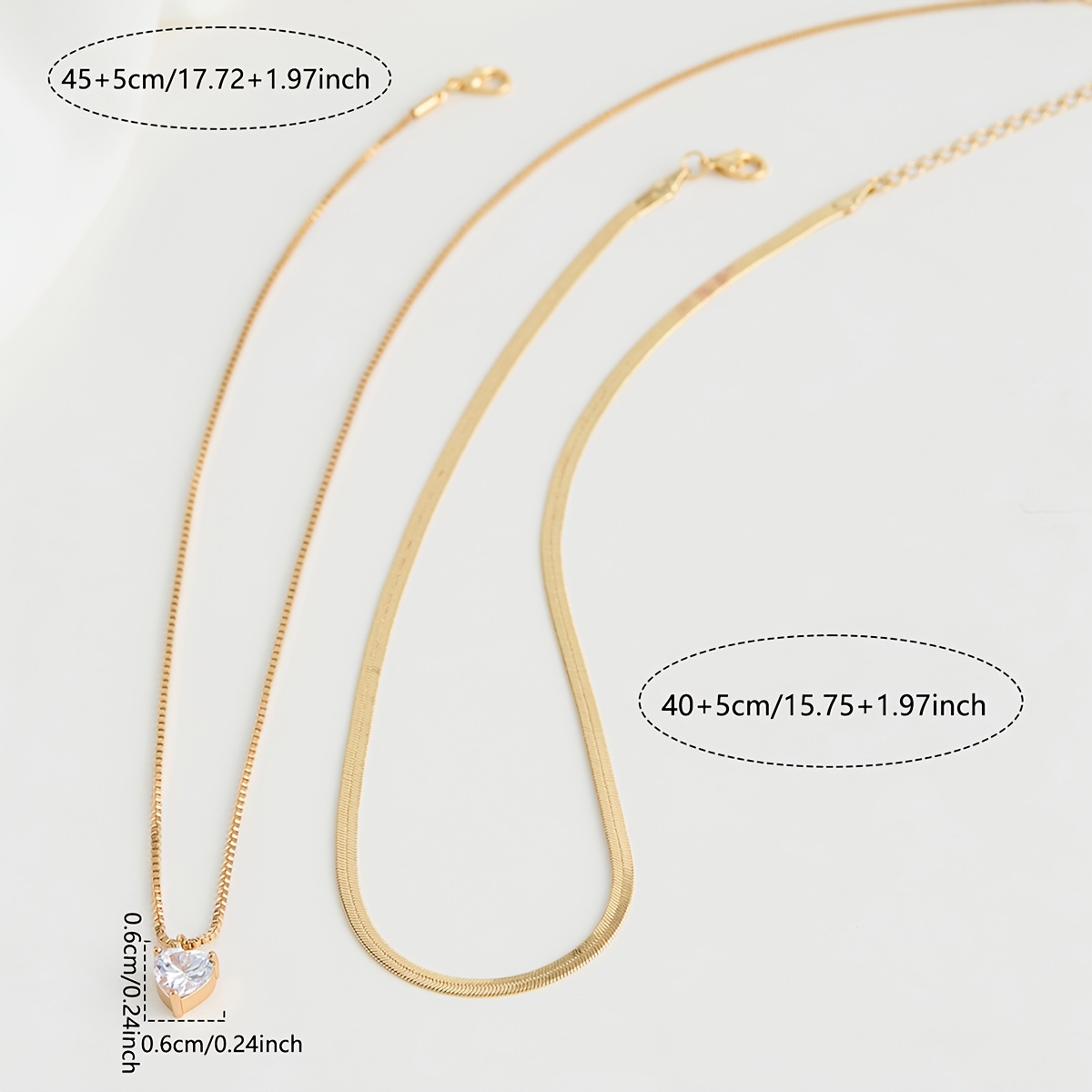 Women's Elegant Heart Pendant Necklace with Cubic Zirconia