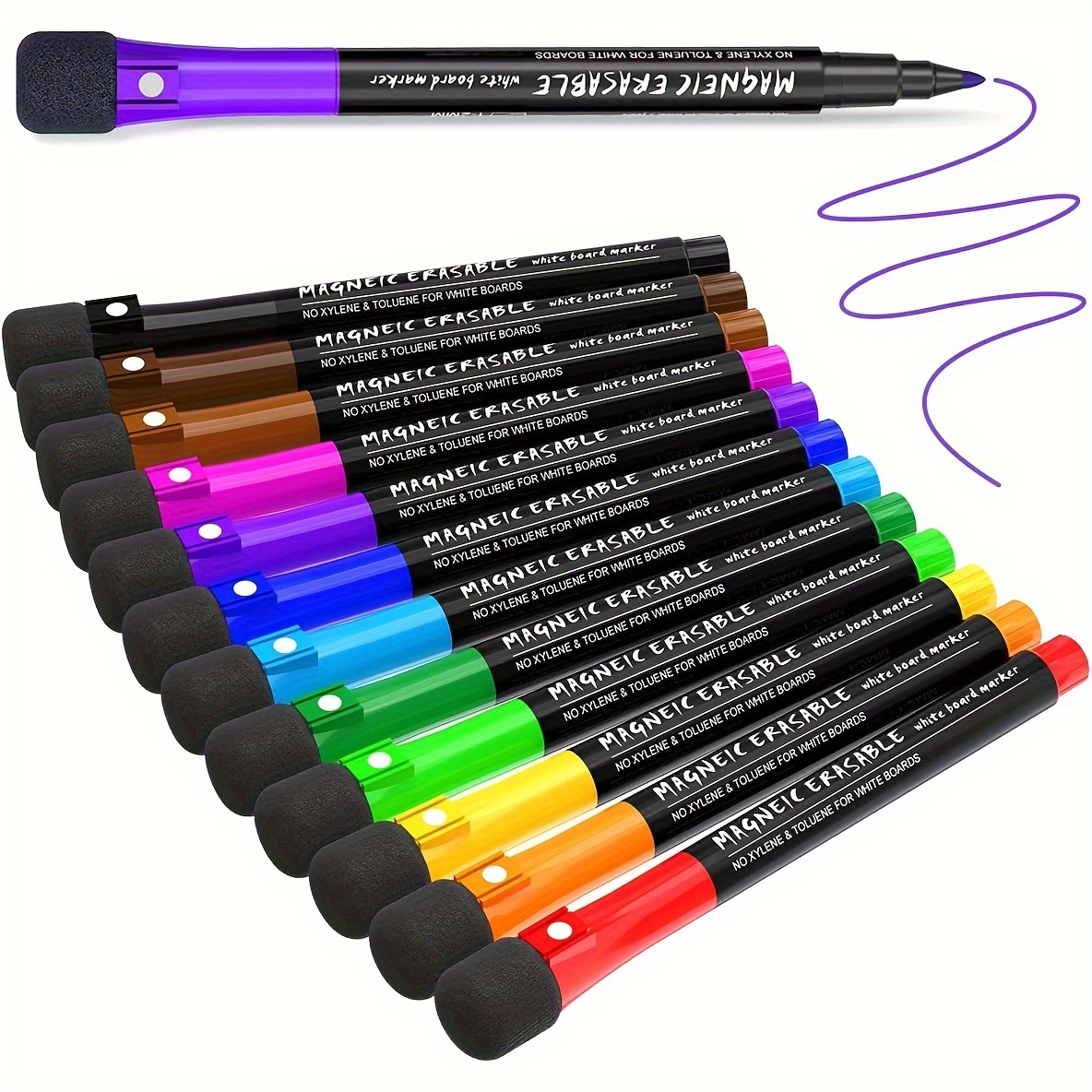 

8/12- Tip Dry Markers - Non-toxic, Low Odor, Cap, Markers For Supplies, Painting, And Plastic - For , And Use