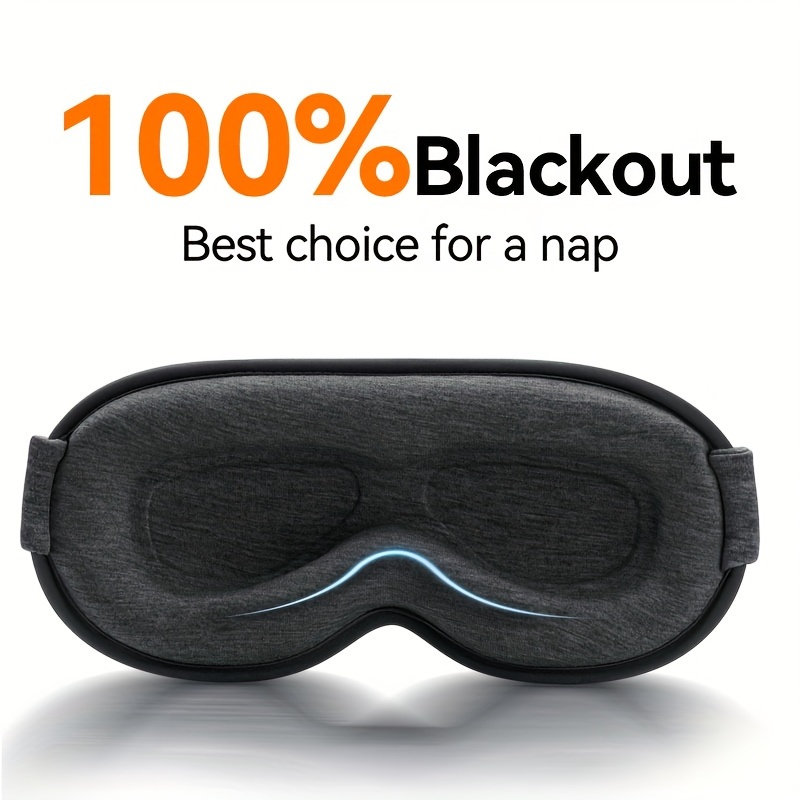 

100% Block Out Light, Eye Mask Sleeping Of 3d Night Blindfold, Facemoon Sleep Mask For Back And Side Sleeper, Ultralight Travel Eye Cover