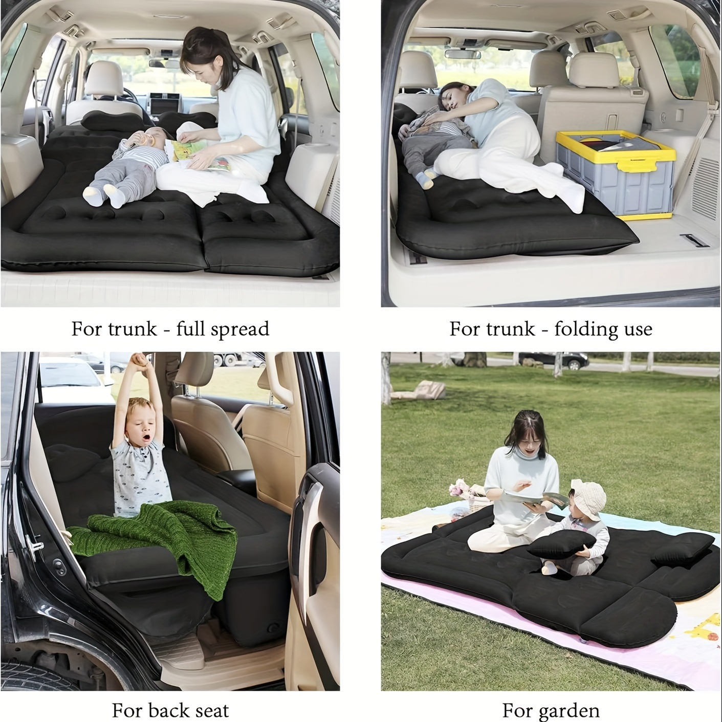 SAYGOGO SUV Air Mattress Camping Bed Cushion newest Pillow - Inflatable Thickened Car