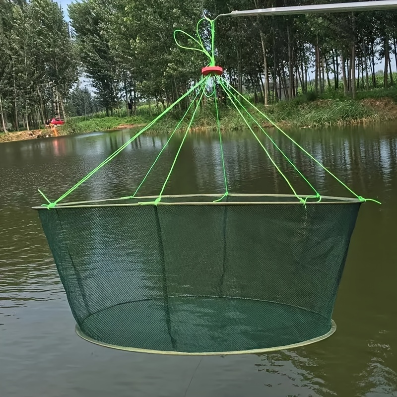 drop net fishing for prawns 5ft Wood Shrimp Nets (4-Pack) Complete Accessories Vekome Foldable Drop Net Fishing