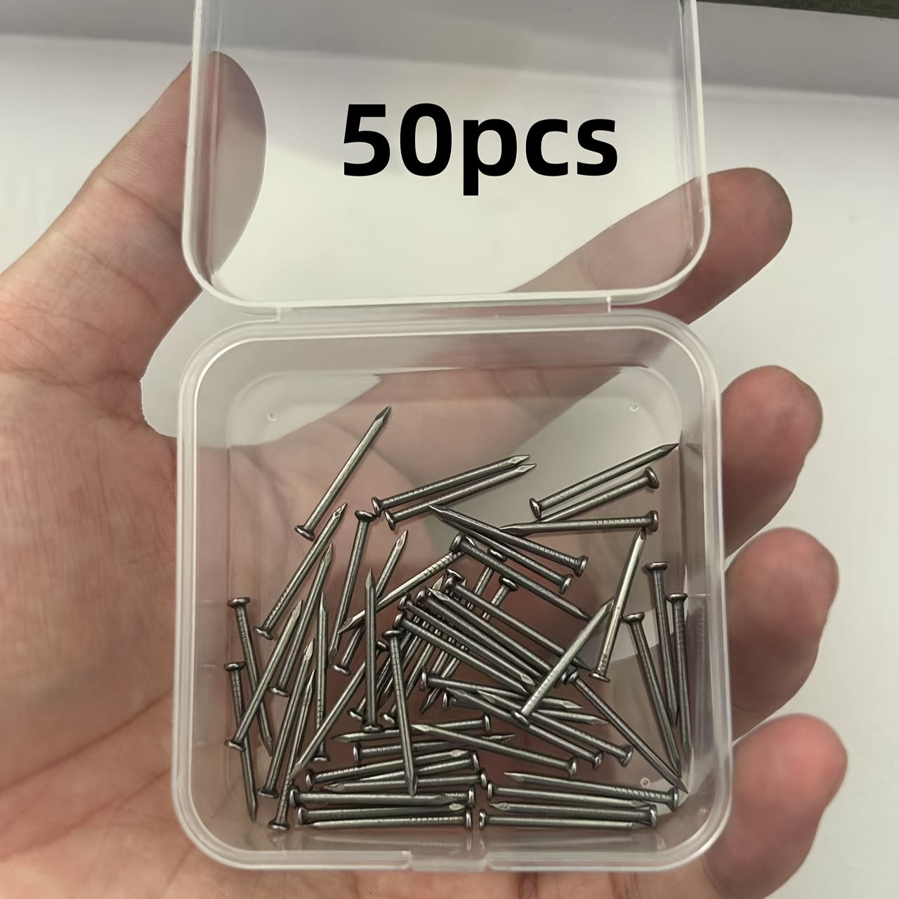 50/100pcs Woodworking Round Head Nails, Rust-resistant Small Tacks For Home Use, Diy Hardware Kit With Durable Solid Iron Pins For Furniture Fixing And Decoration