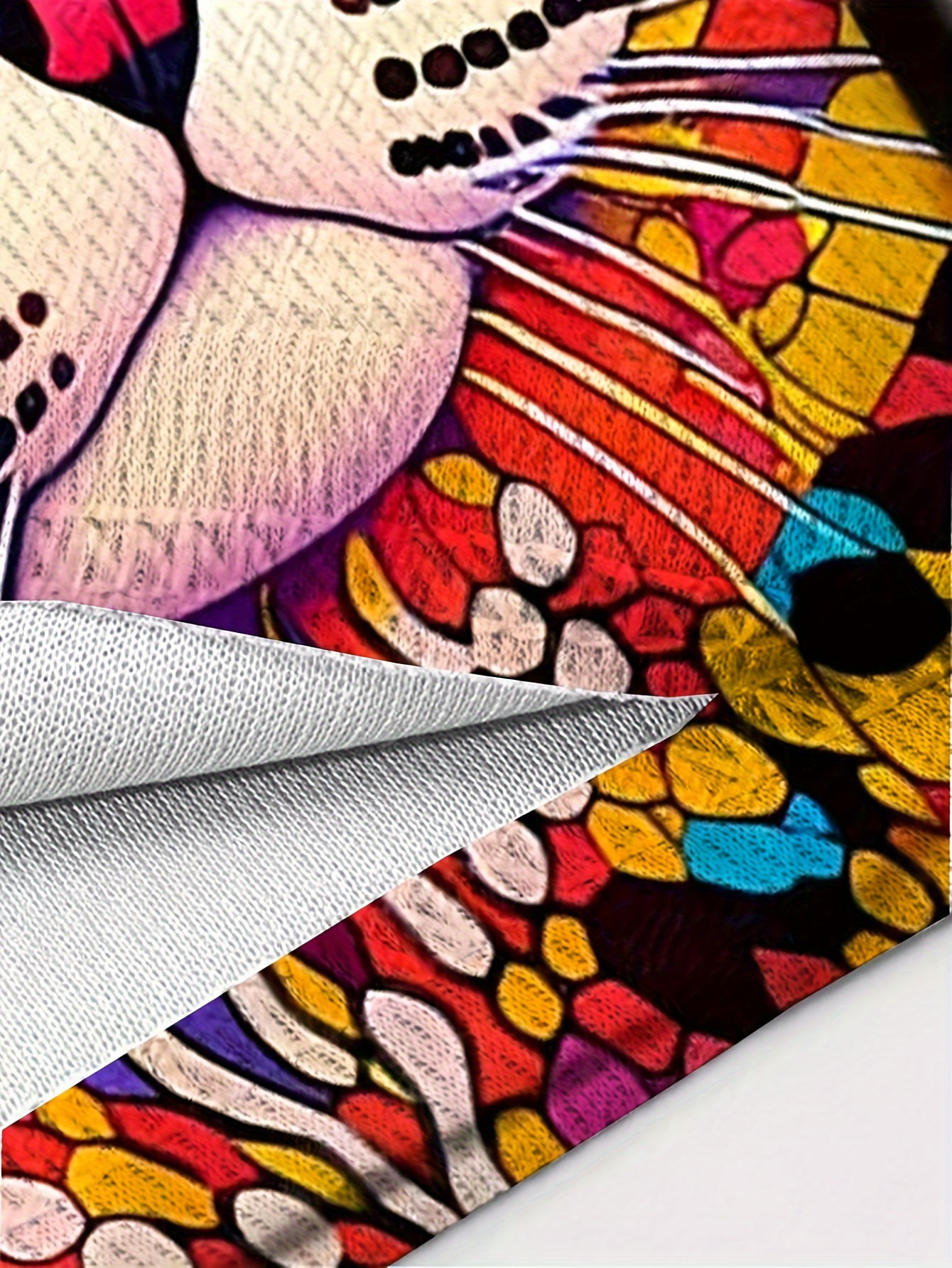 Colorful Art Cat 3d Digital Pattern Print Men's Graphic T - Temu