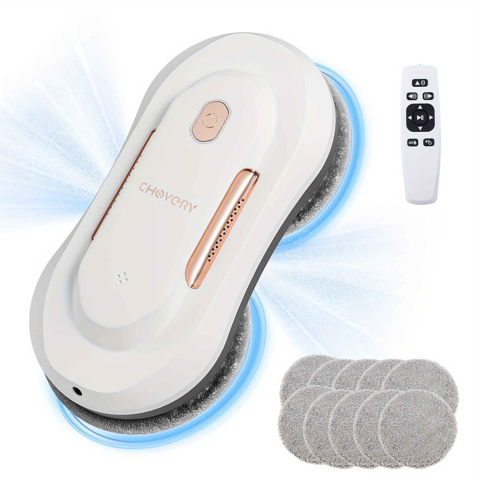 TEMU Window Cleaner Robot With Dual Water Spray Window Cleaning Robot Window Cleaner With Automatic Water Spray Window Washer Robot Glass Cleaning