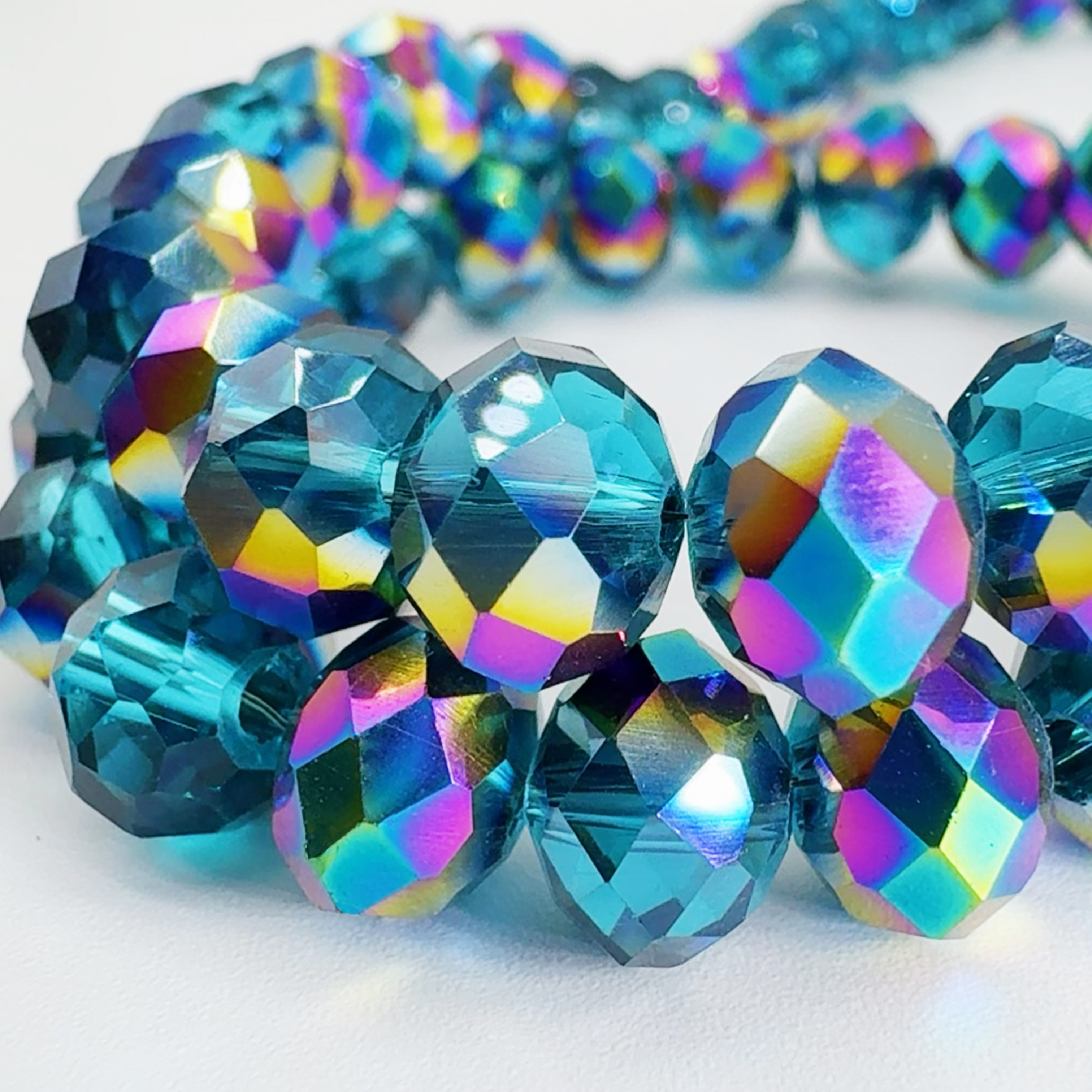 

Lake Blue Semi-purple Crystal Beads, 4/6/8mm, 110/80/60 Pcs, With Holes, And Sparkling, Making, Handmade Bracelets, And Necklaces