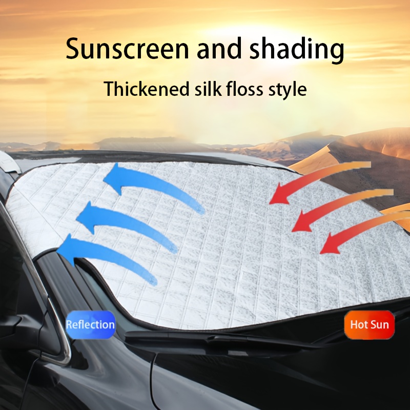 

Foldable Car Sunshade, Keep Cool In The Car, Blocking Rays Convenient For Installation And Storage, Outdoor Car Accessories