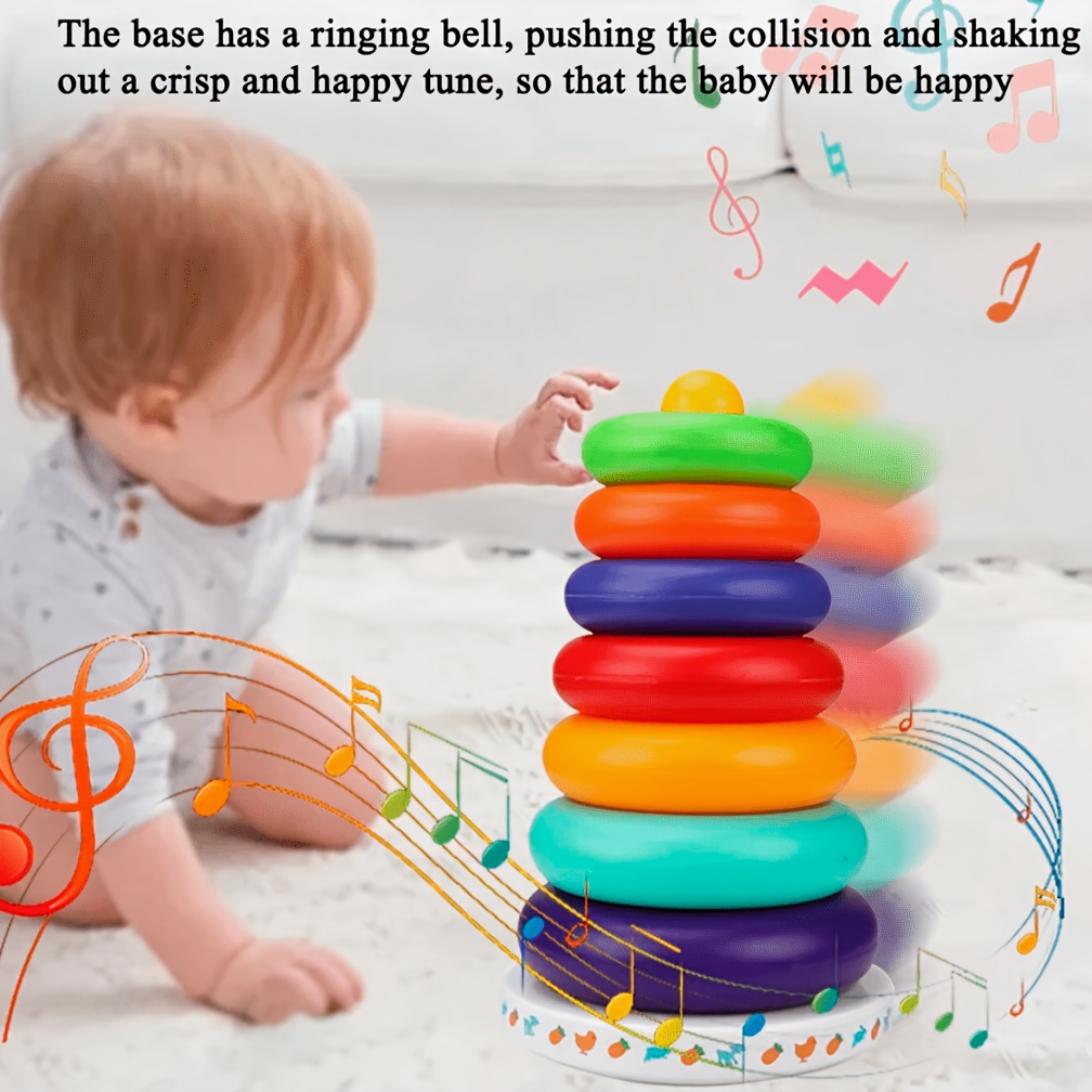 Rainbow Tower Stacking Toy, Learning & Sensory Play