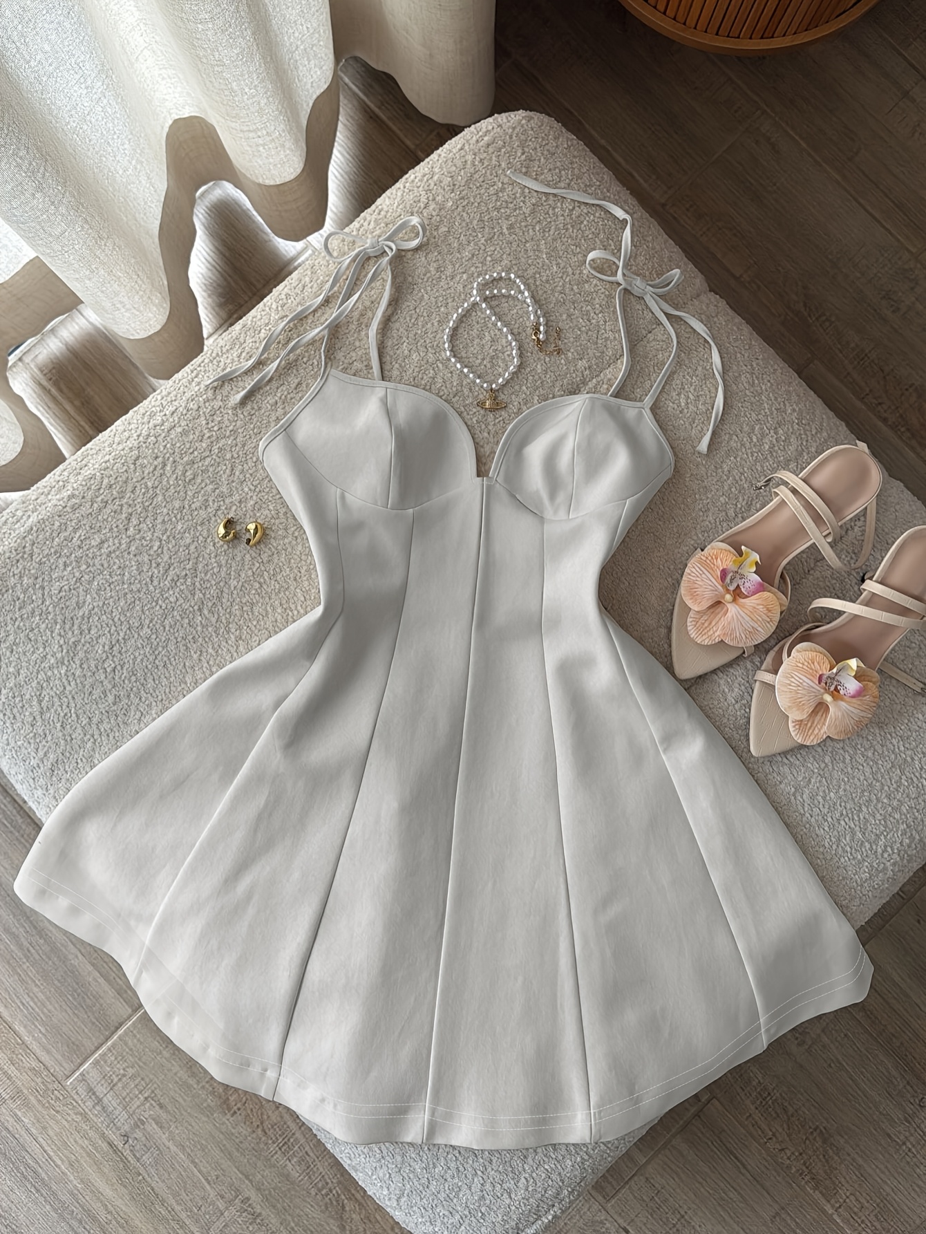 blue and white short dress Zapakasa Women White Blue Short Corset Homecoming Dress Flower A Line Off  the Shoulder Cocktail Dress