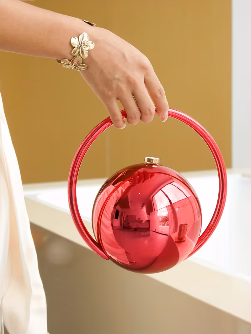 luxury womens banquet design solid color handheld bag with sparkling irregular for dinners and parties pairable with daily wear formal wear ball dresses birthday dresses Product details 3