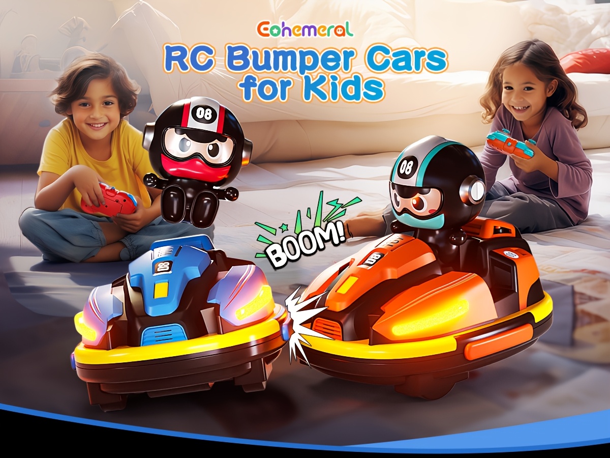  remote control car drift stunt bumper cars two person racing kart with music lights indoor outdoor interactive toy for birthday parties halloween and christmas gifts Product details 2