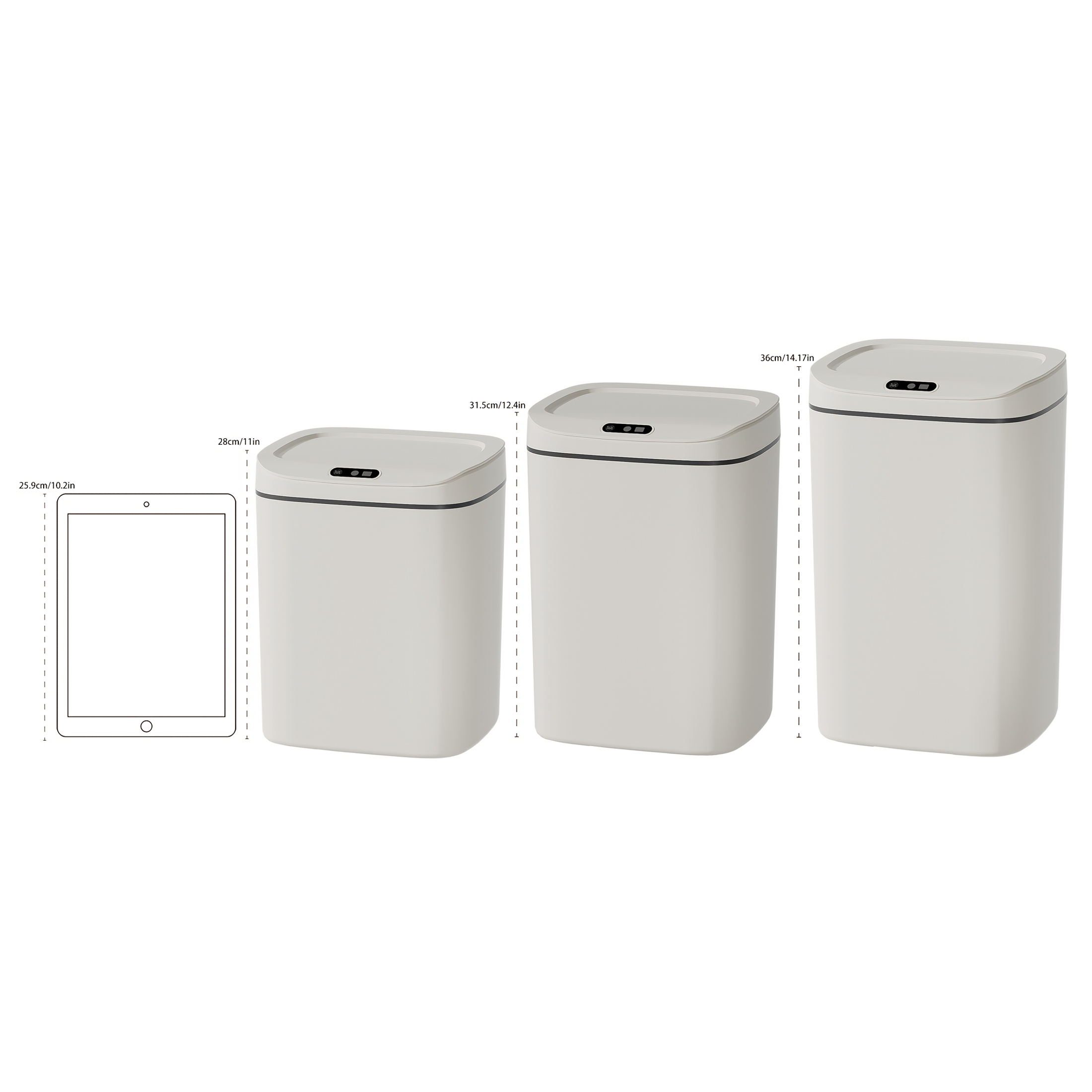  activated trash can odor sealing stylish durable with easy for home and office use details 3
