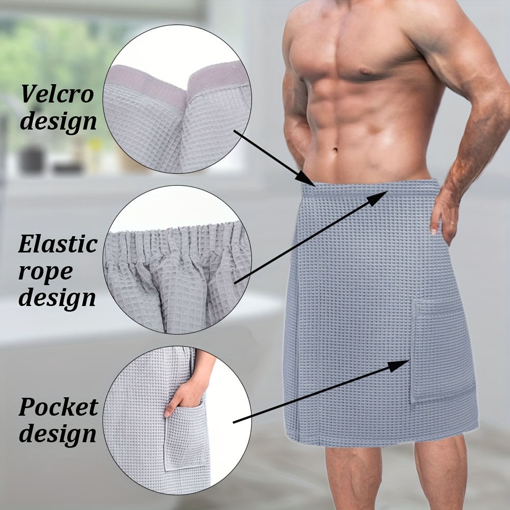 2 teiliges duschset herren sauna bade set inklusive 1 waffel