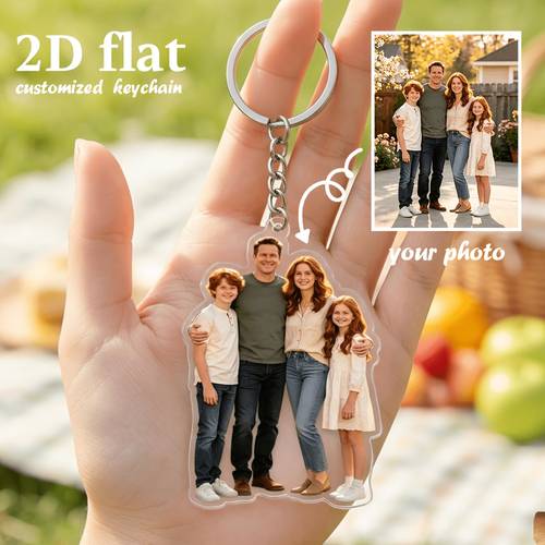 2d flat 2 couple photo keychain personalized design perfect valentines anniversary gift for 2d flat