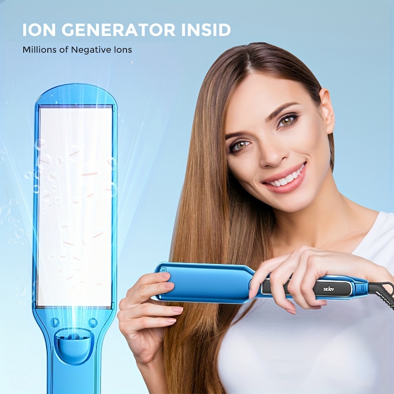 digital ion flat iron anti static ceramic hair Temu