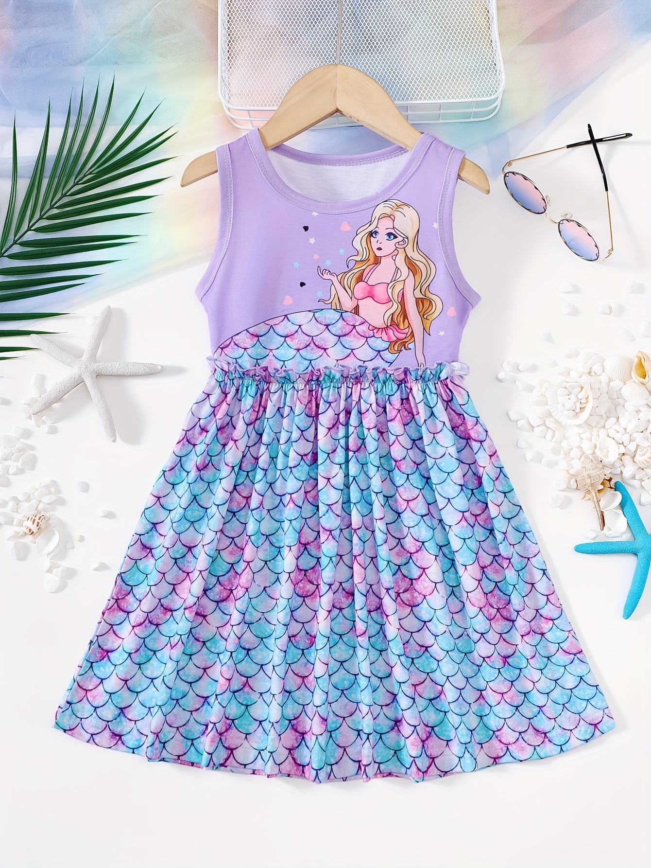 Fishing Flutter Milk Silk Dress