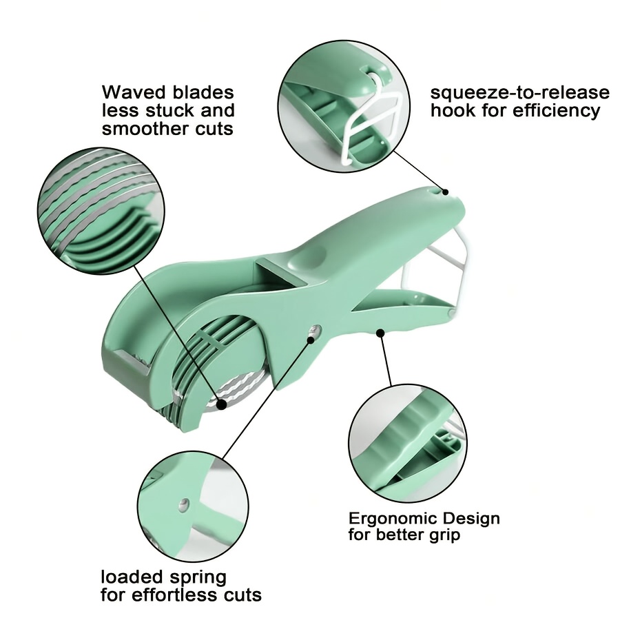 Portable Multi-Blade Fruit Slicer for Quick Cutting