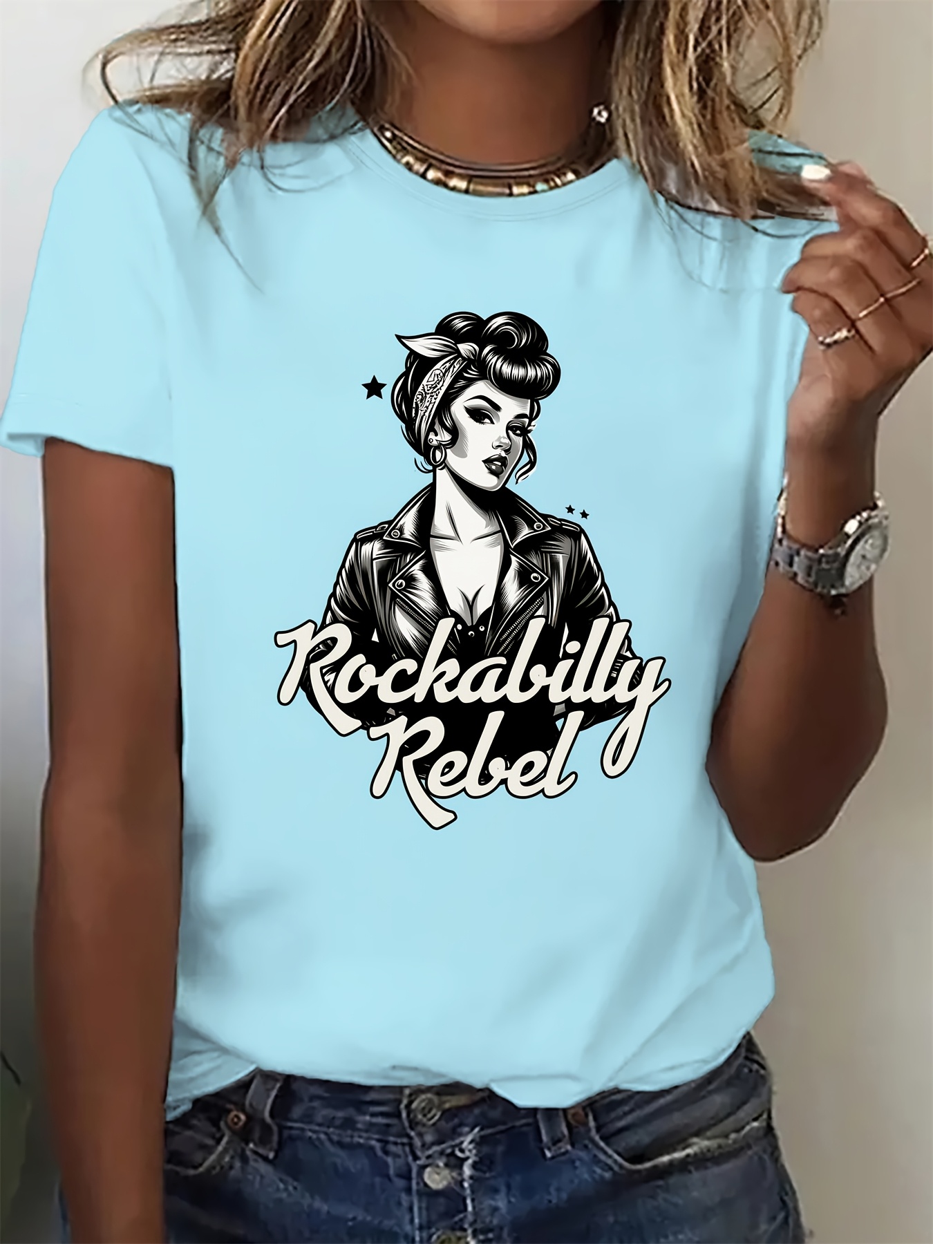 women's retro rockabilly graphic t shirt vintage inspired Temu