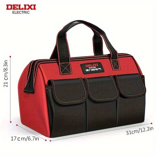 wide mouth tool bag multipocket tool storage bag heavy duty multi layer kit for storage tools 13in 14in 16in