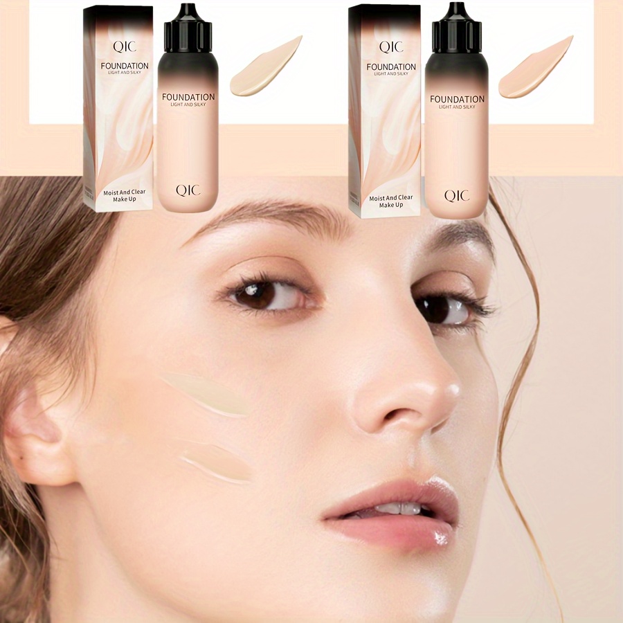 

30g Dual Color Liquid Foundation, Oil-control & Long-wearing, Lightweight & Breathable, Waterproof Concealer For Flawless Base Makeup, Temperature Color Changing