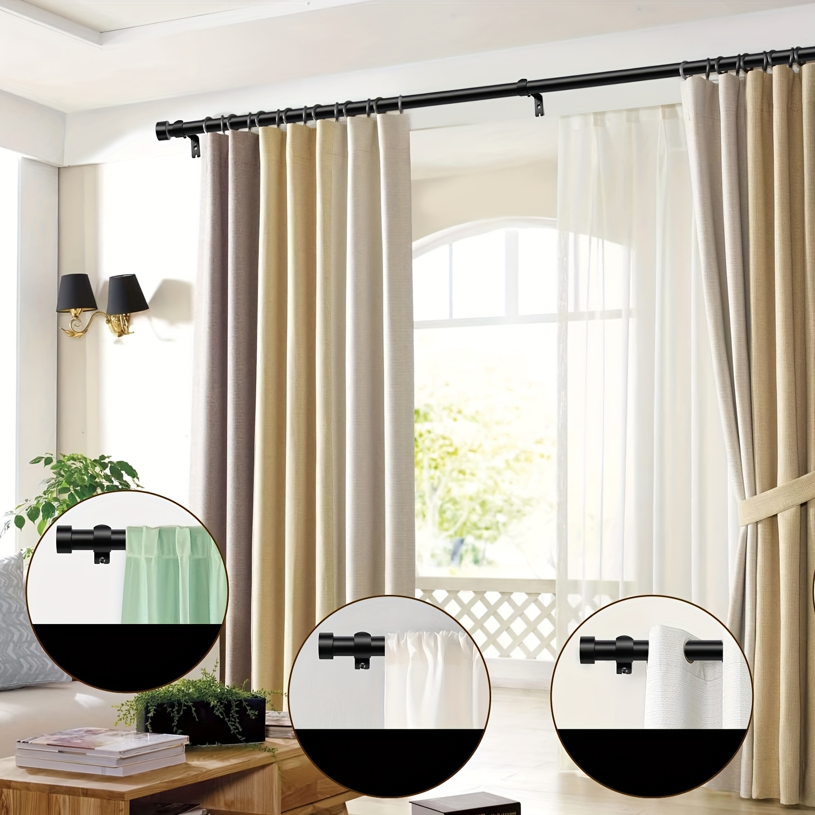 32 120 zoll gardinenstangen fenster 1 zoll durchmesser