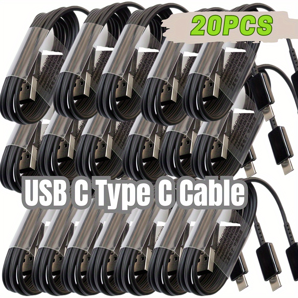 

20x Usb C Type C Cable Lot Fast Charging Cord For Samsung Android Charger Cord