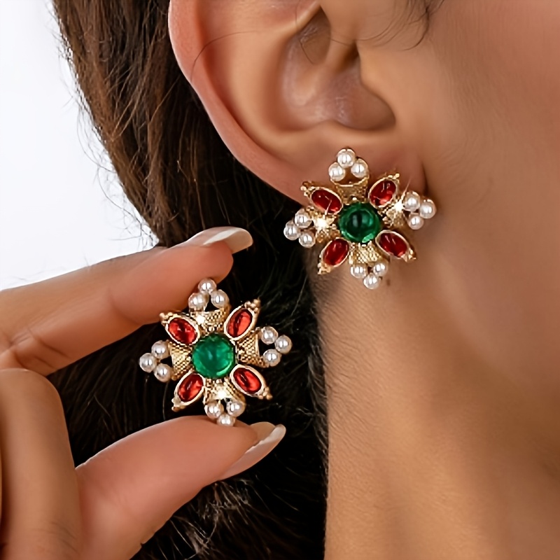 TEMU A Pair Of Elegant And Versatile Vintage--on Earrings For Women