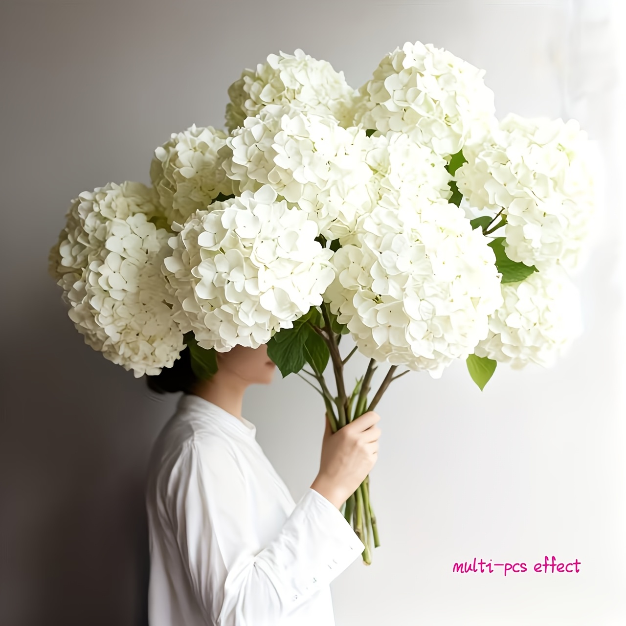 item picture 7pcs white hydrangea artificial flowers courtyard lawn and outdoor faux flowers outdoor garden decoration home table decoration bedroom living room decoration birthday party decoration vase arrangement