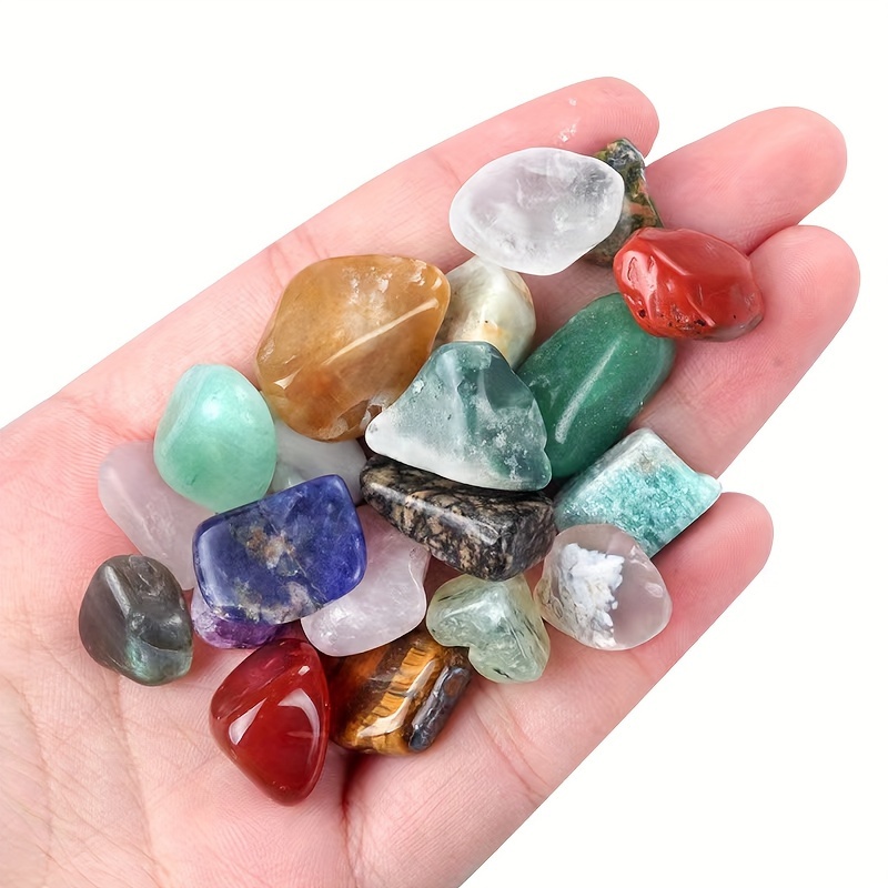 

Elegant Crystal Gemstone Box Set - 20 Unique Natural Stones For Jewelry, Watches & Home Decor