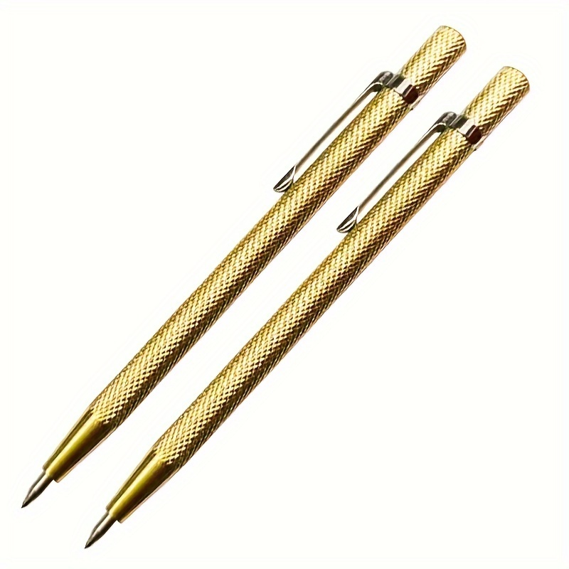 TEMU 2 Pcs. Alloy Marking Pens, For Marking, Work, Cutting, Iron, Aluminum, , And Steel Plate Marking