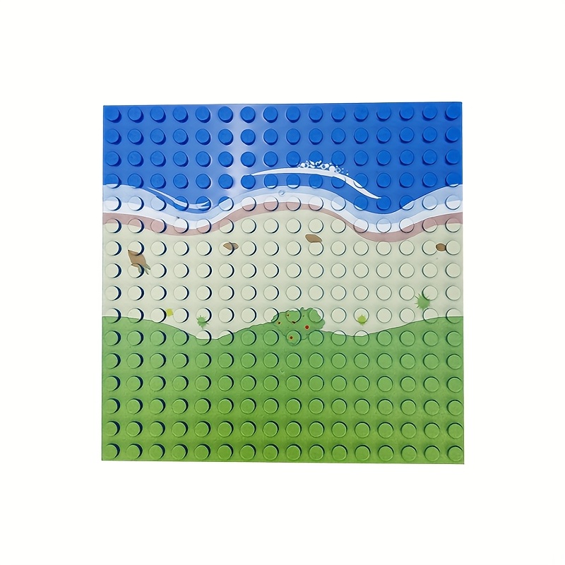 16X16 River Pattern Base Plate for Building Blocks
