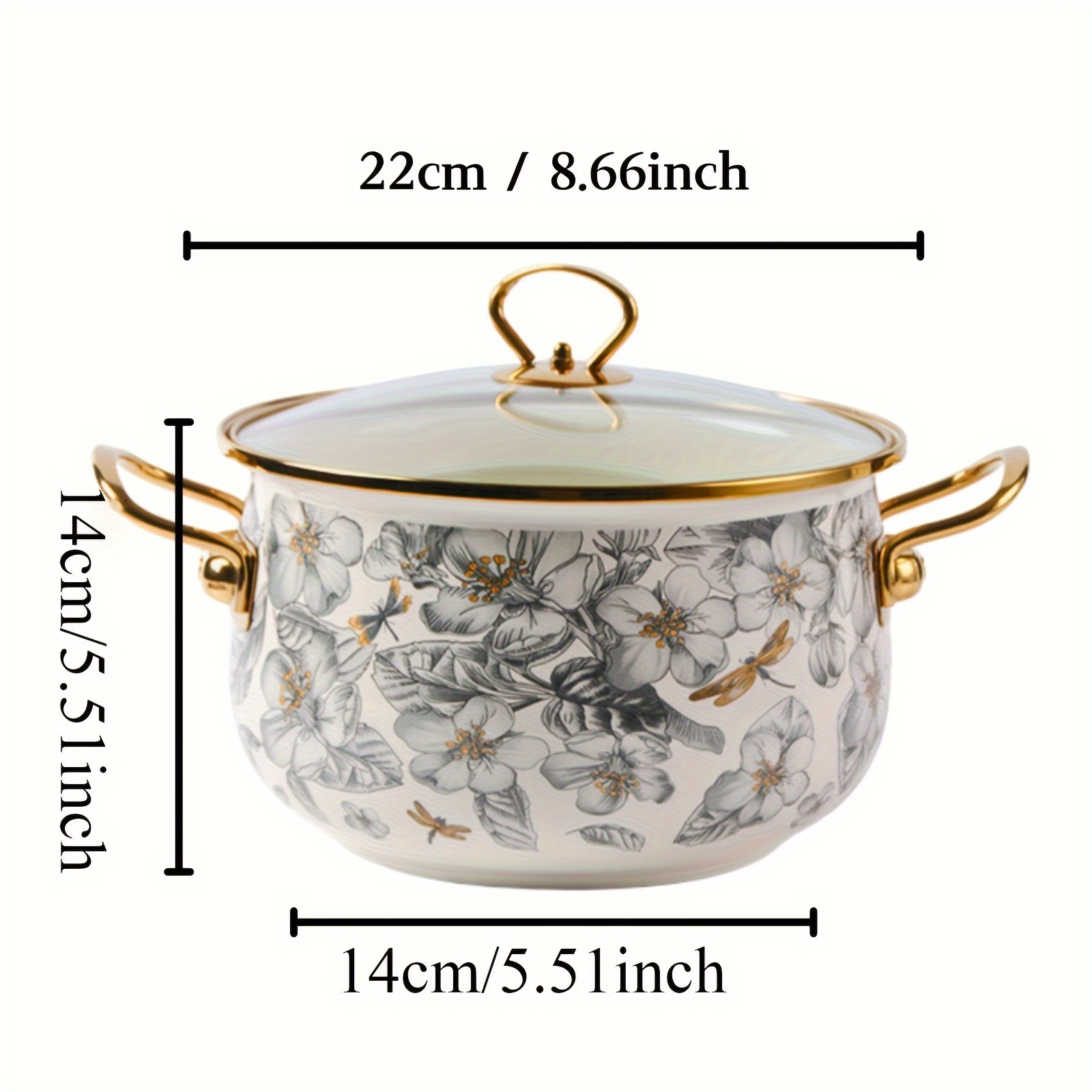 elegant golden trimmed enamel soup pot dragonfly       romantic dinners details 10