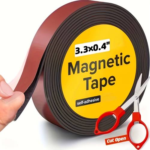 strong magnetic tape roll suitable for crafts whiteboards and refrigerator organization